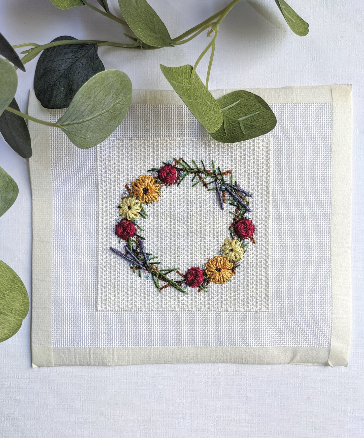 Floral Wreath (Canvas only or Kit)
